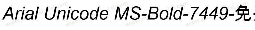 Arial Unicode MS-Bold-7449字体转换
